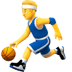 ⛹️‍♂️ man bouncing ball display on Apple